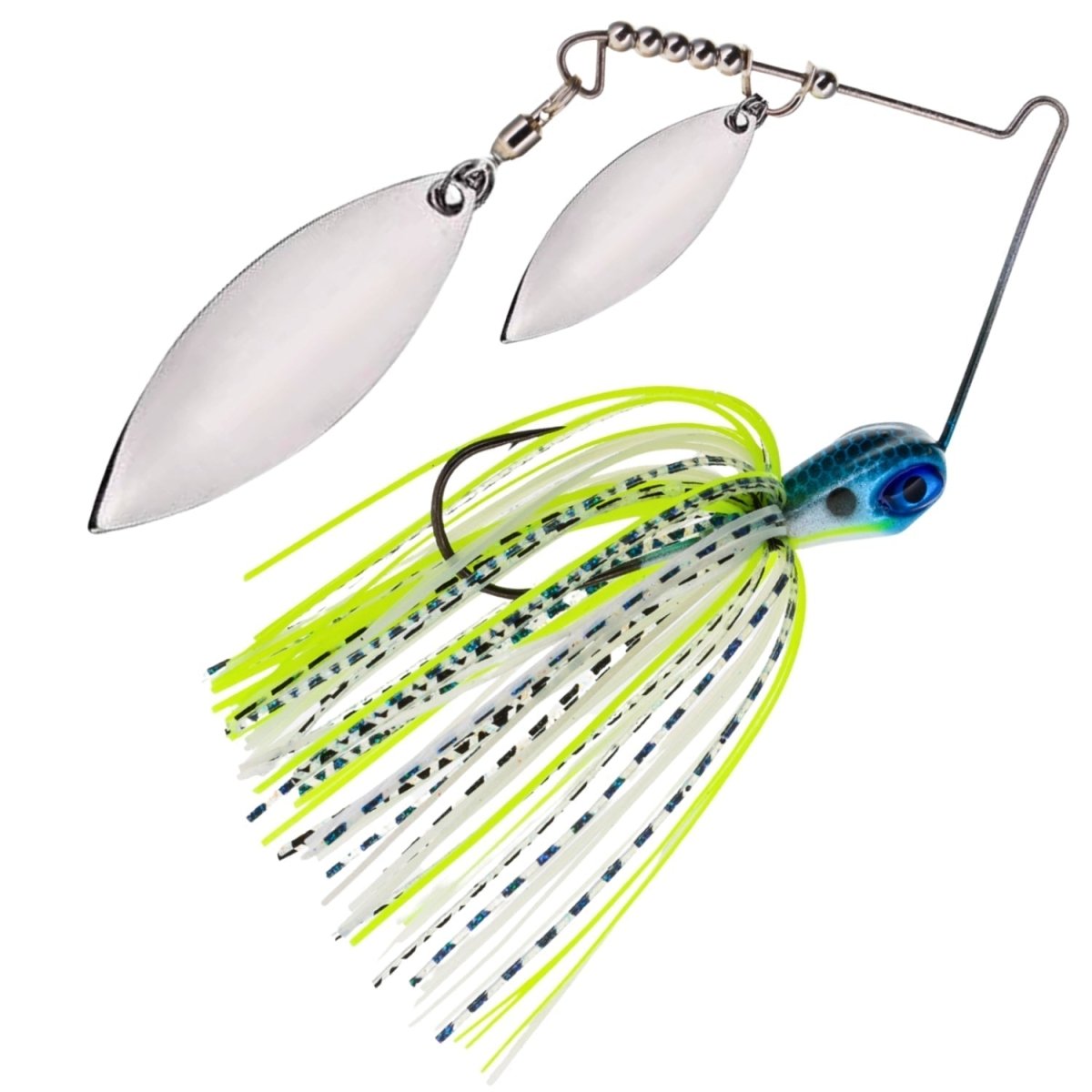 Reaction Tackle Lead Spinnerbait Jigs – 3 - Pack, Double Willow Blade - New - The Snag Bin