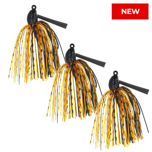 Reaction Tackle Lead Swim Jigs – Premium Weedless Bass Fishing Lures - 3 Pack - New - The Snag Bin
