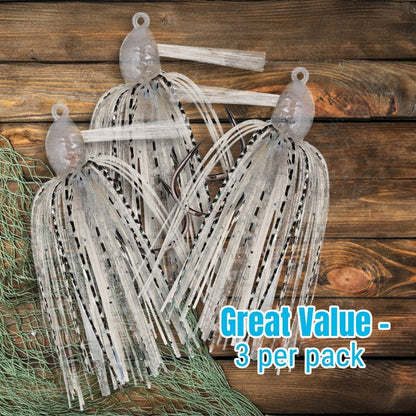 Reaction Tackle Lead Swim Jigs – Premium Weedless Bass Fishing Lures - 3 Pack - New - The Snag Bin
