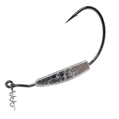 Reaction Tackle Lead Weighted Swimbait Hooks (10 - PACK) - The Snag Bin