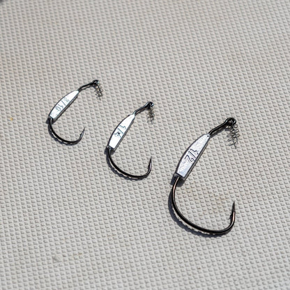 Reaction Tackle Lead Weighted Swimbait Hooks (10 - PACK) - The Snag Bin