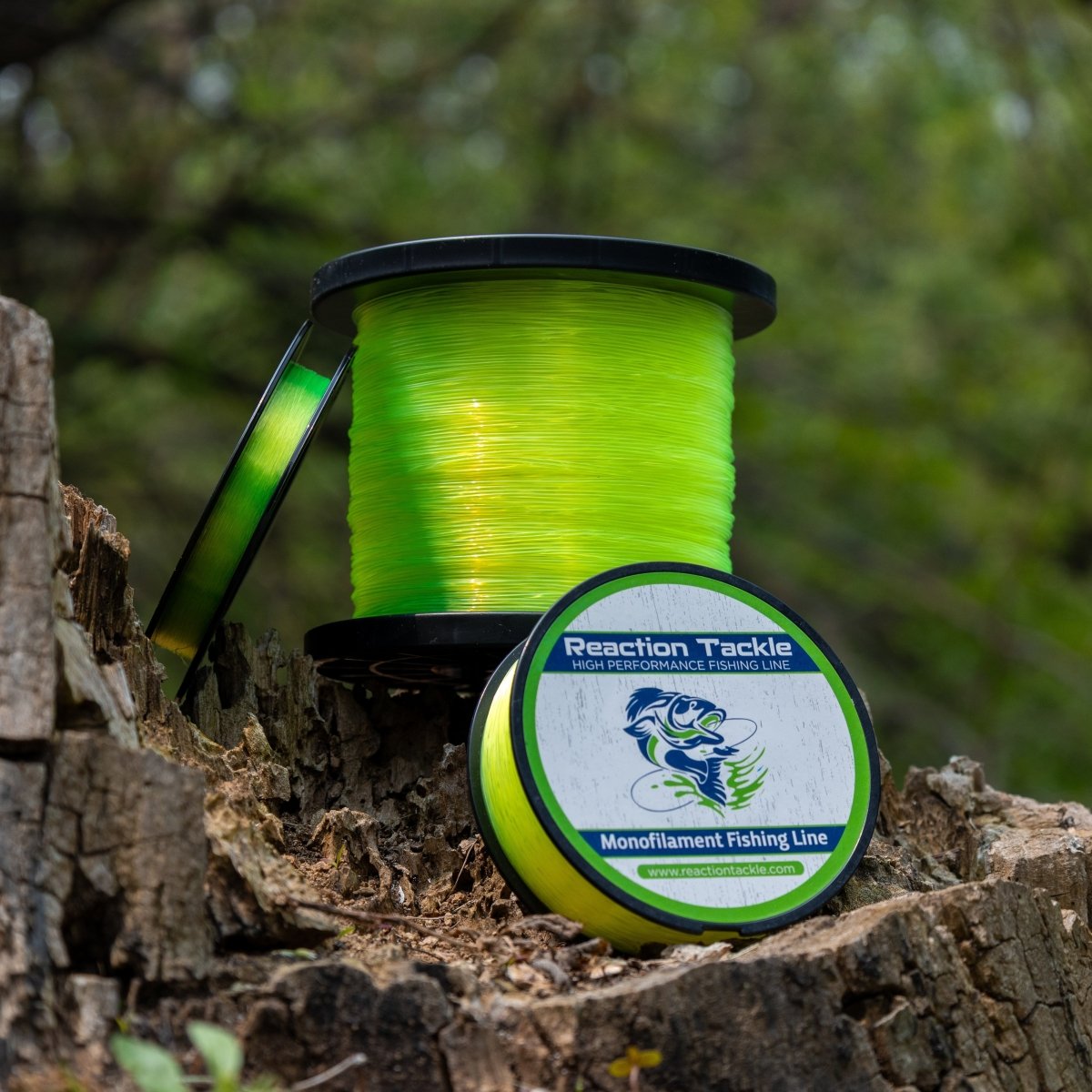Reaction Tackle Nylon Monofilament Fishing Line - 1 Pound Jumbo Spools - The Snag Bin