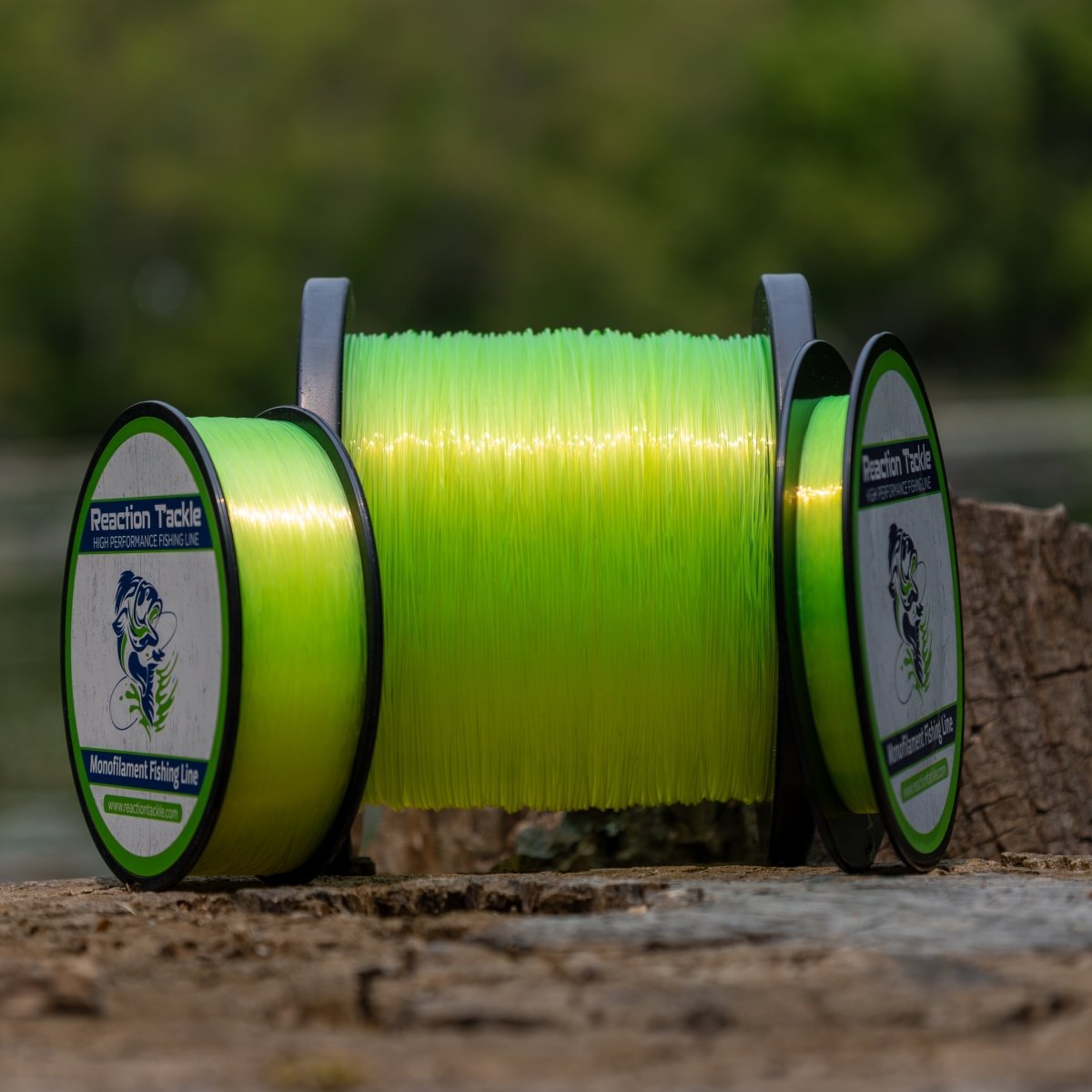 Reaction Tackle Nylon Monofilament Fishing Line - 1 Pound Jumbo Spools - The Snag Bin