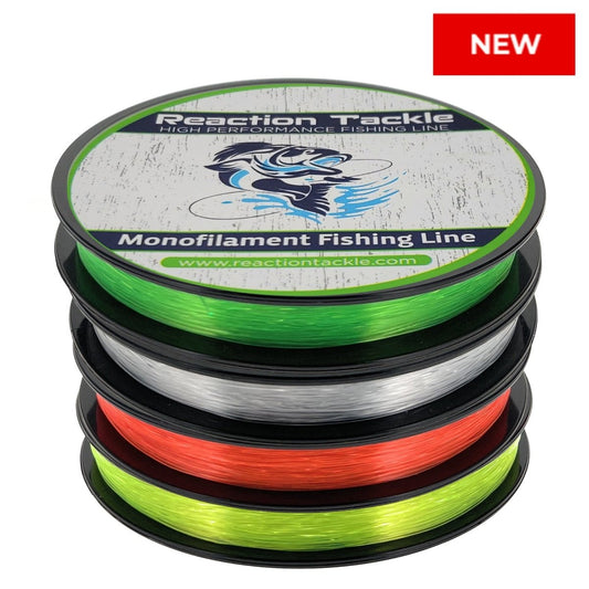 Reaction Tackle Nylon Monofilament Fishing Line 350 yard spools - The Snag Bin