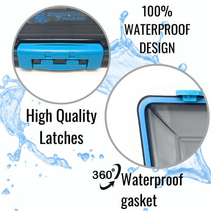 Reaction Tackle Premium Tackle Tray - High Performance and Waterproof with 3 Resilient Clips - The Snag Bin