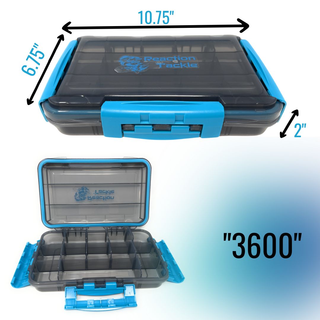 Reaction Tackle Premium Tackle Tray - High Performance and Waterproof with 3 Resilient Clips - The Snag Bin