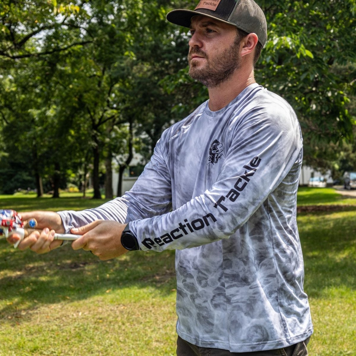 Reaction Tackle SPF UPF 50+ Long Sleeve Fishing Shirt - The Snag Bin