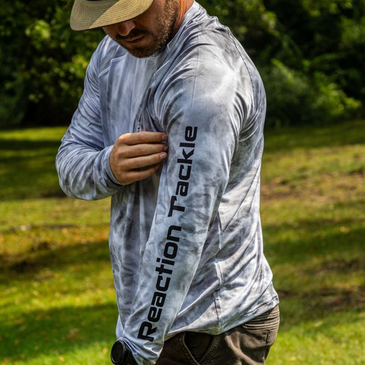 Reaction Tackle SPF UPF 50+ Long Sleeve Fishing Shirt - The Snag Bin