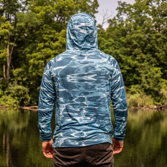 Reaction Tackle SPF UPF 50+ Long Sleeve Hooded Fishing Shirt - The Snag Bin