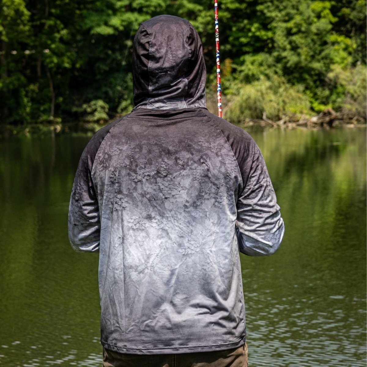Reaction Tackle SPF UPF 50+ Long Sleeve/Hood/Gaiter Fishing Shirt - The Snag Bin