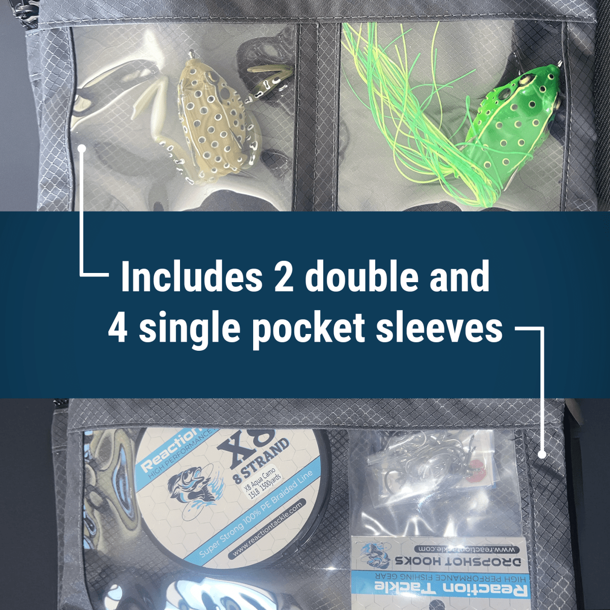 Reaction Tackle Splash Proof Bait Binder and Tackle Storage - New - The Snag Bin