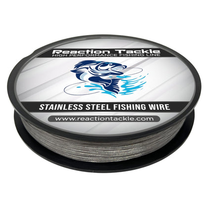 Reaction Tackle Stainless Steel Trolling Line 30LB - The Snag Bin