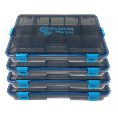 Reaction Tackle Standard Tackle Tray - Sturdy and Waterproof with 4 Reliable Clips - The Snag Bin