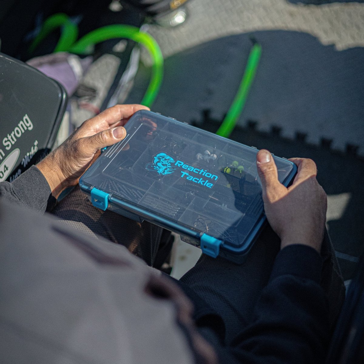Reaction Tackle Standard Tackle Tray - Sturdy and Waterproof with 4 Reliable Clips - The Snag Bin