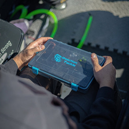 Reaction Tackle Standard Tackle Tray - Sturdy and Waterproof with 4 Reliable Clips - The Snag Bin