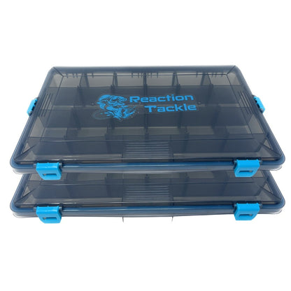 Reaction Tackle Standard Tackle Tray - Sturdy and Waterproof with 4 Reliable Clips - The Snag Bin