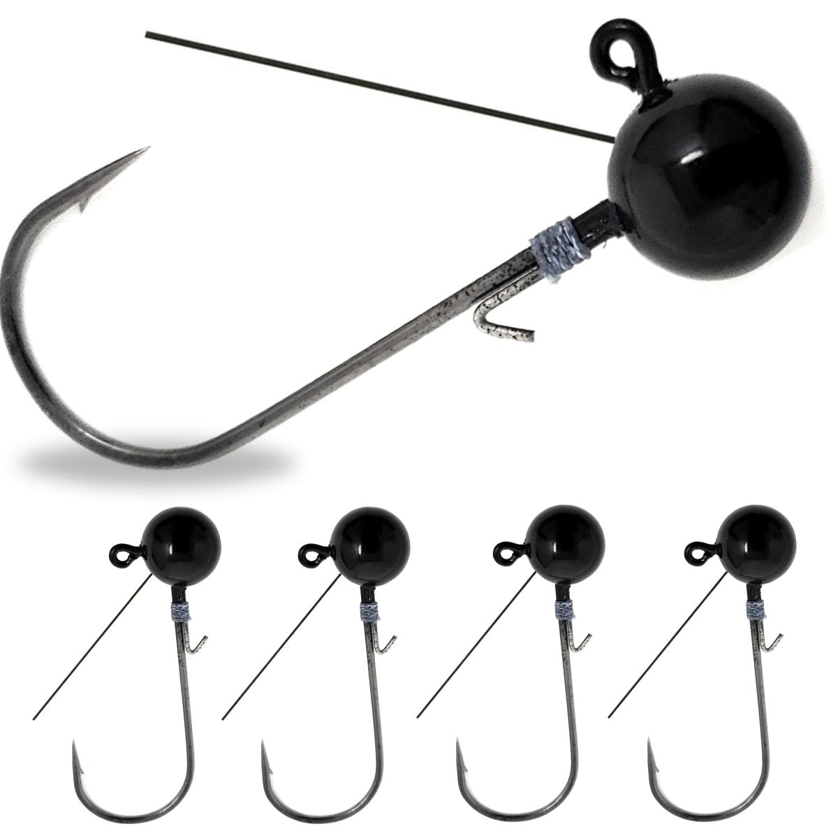 Reaction Tackle Tungsten Ball Jig Heads (5 - Pack) - The Snag Bin