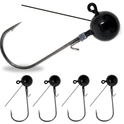 Reaction Tackle Tungsten Ball Jig Heads (5 - Pack) - The Snag Bin