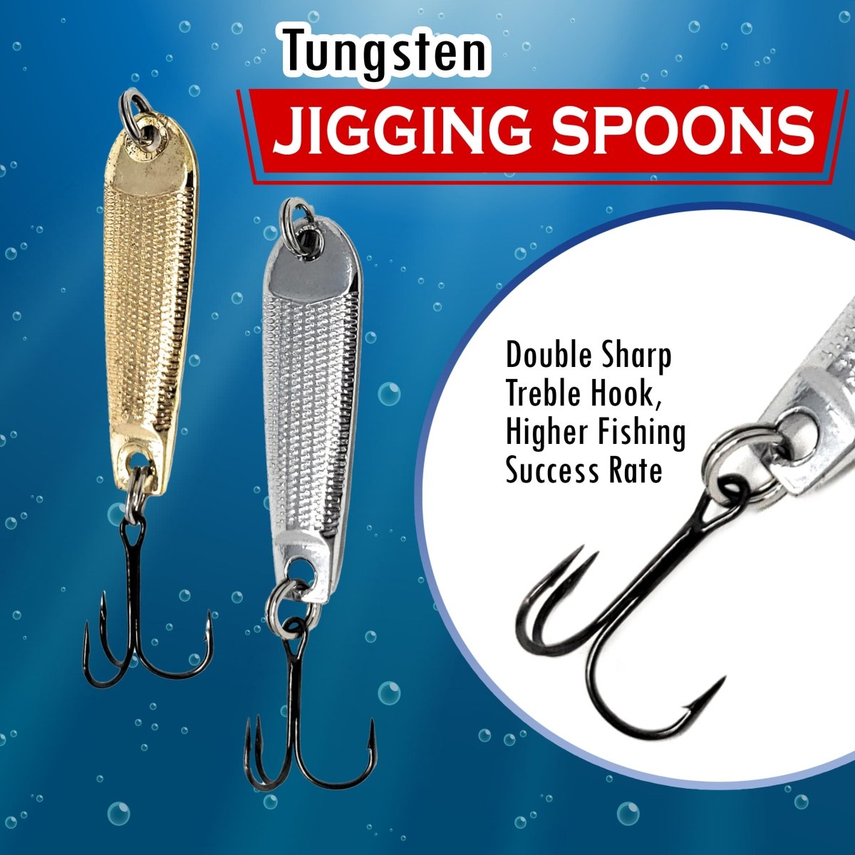 Reaction Tackle Tungsten Jigging Spoons (2 - Pack) - The Snag Bin