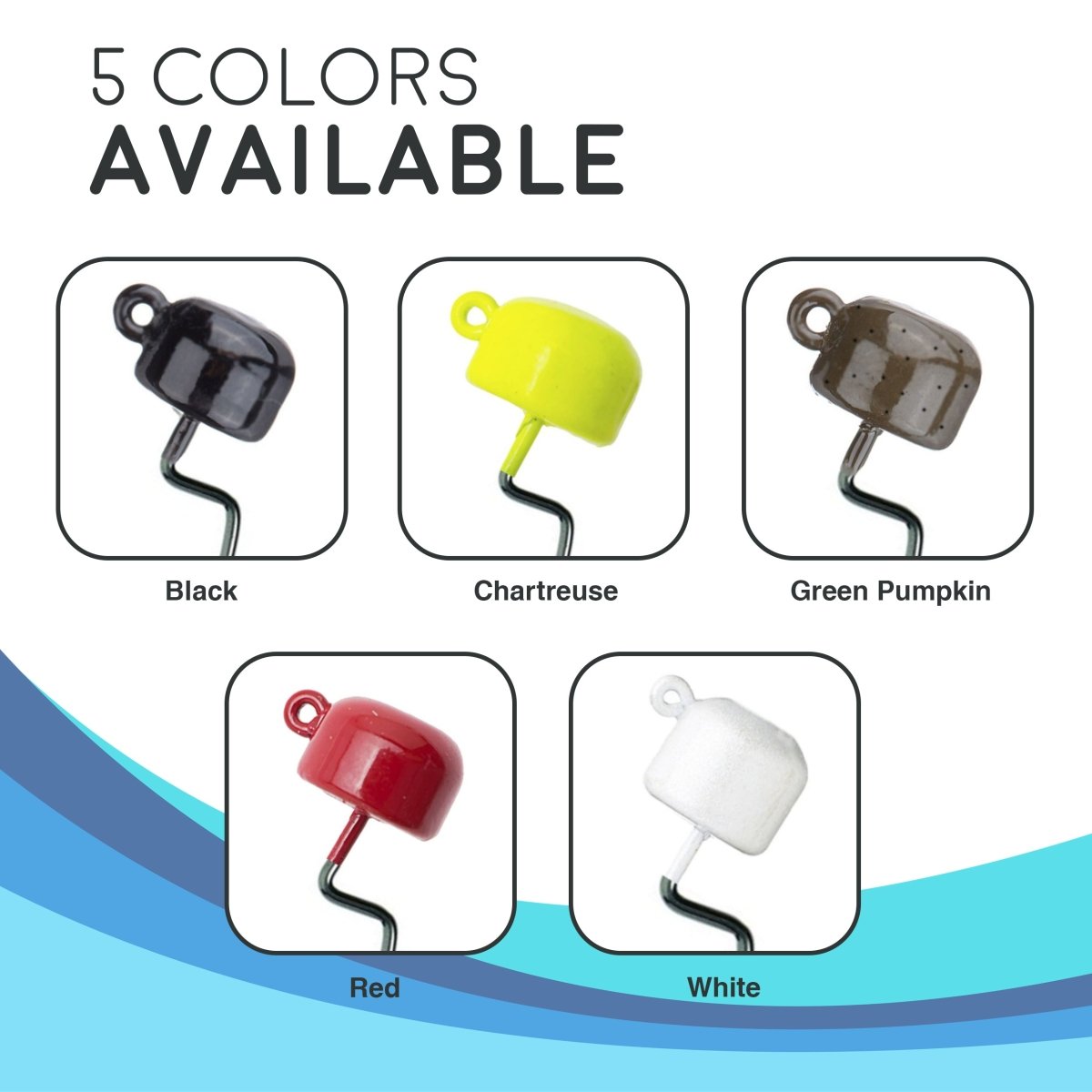 Reaction Tackle Tungsten Ned Rig - Shroom Jigs (5 - Pack) - The Snag Bin
