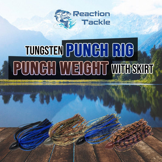 Reaction Tackle Tungsten Punch Rig/Punch Weight with Skirt - The Snag Bin