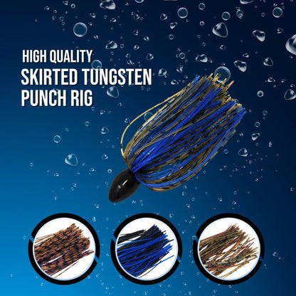 Reaction Tackle Tungsten Punch Rig/Punch Weight with Skirt - The Snag Bin