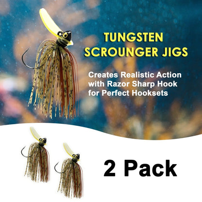 Reaction Tackle Tungsten Scrounger Jigs (2 - Pack) - The Snag Bin