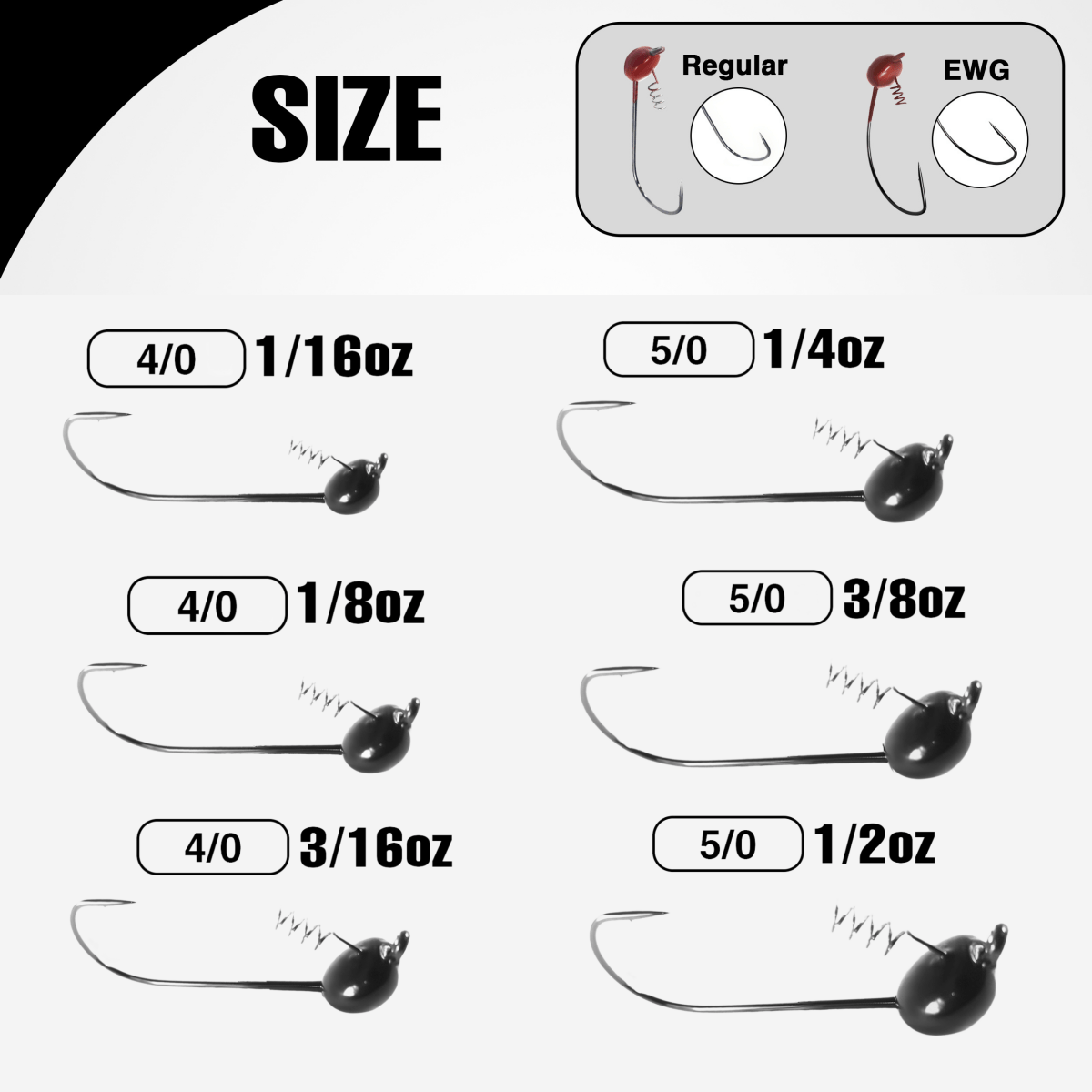 Reaction Tackle Tungsten Shaky Head Jigs 5 - Pack - The Snag Bin