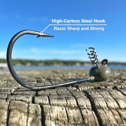 Reaction Tackle Tungsten Shaky Head Jigs 5 - Pack - The Snag Bin