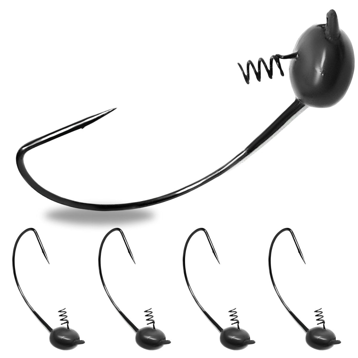 Reaction Tackle Tungsten Shaky Head Jigs 5 - Pack - The Snag Bin
