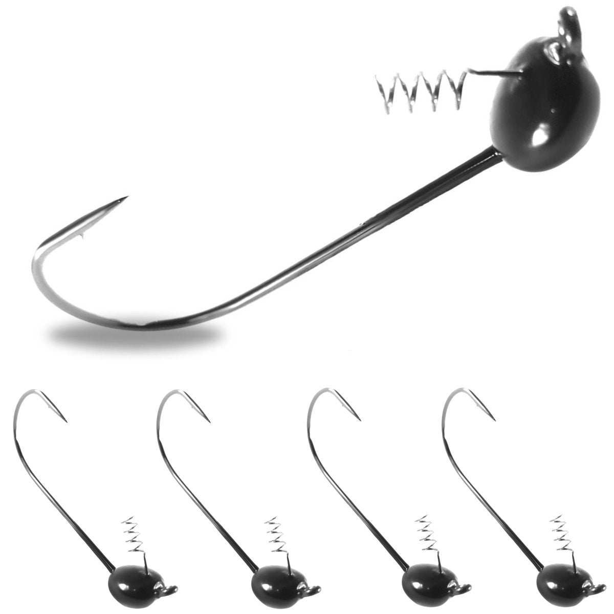 Reaction Tackle Tungsten Shaky Head Jigs 5 - Pack - The Snag Bin