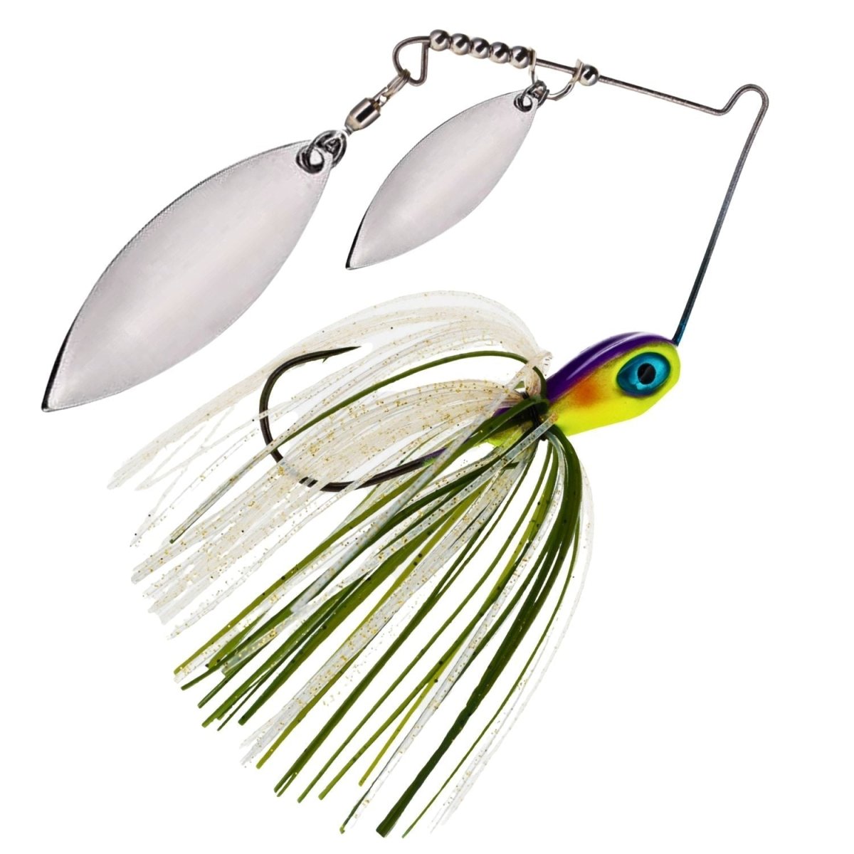 Reaction Tackle Tungsten Spinnerbait Jigs – 2 - Pack, Double Willow Blade - New - The Snag Bin