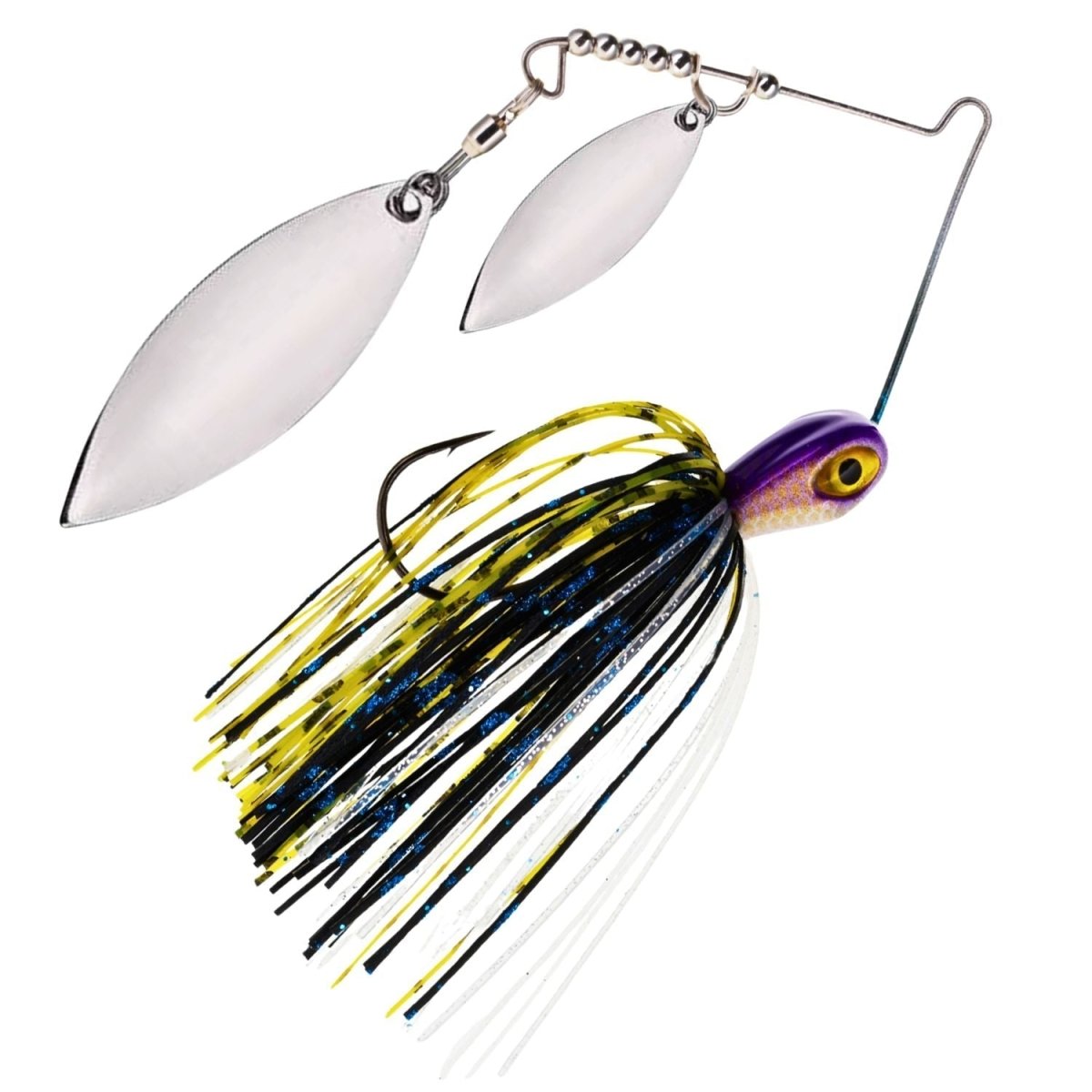 Reaction Tackle Tungsten Spinnerbait Jigs – 2 - Pack, Double Willow Blade - New - The Snag Bin