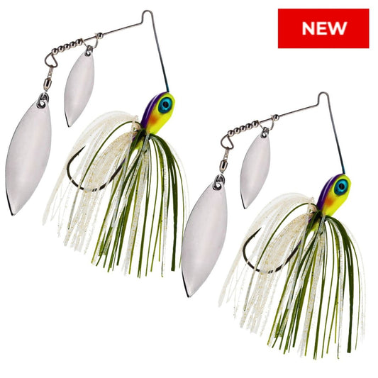Reaction Tackle Tungsten Spinnerbait Jigs – 2 - Pack, Double Willow Blade - New - The Snag Bin