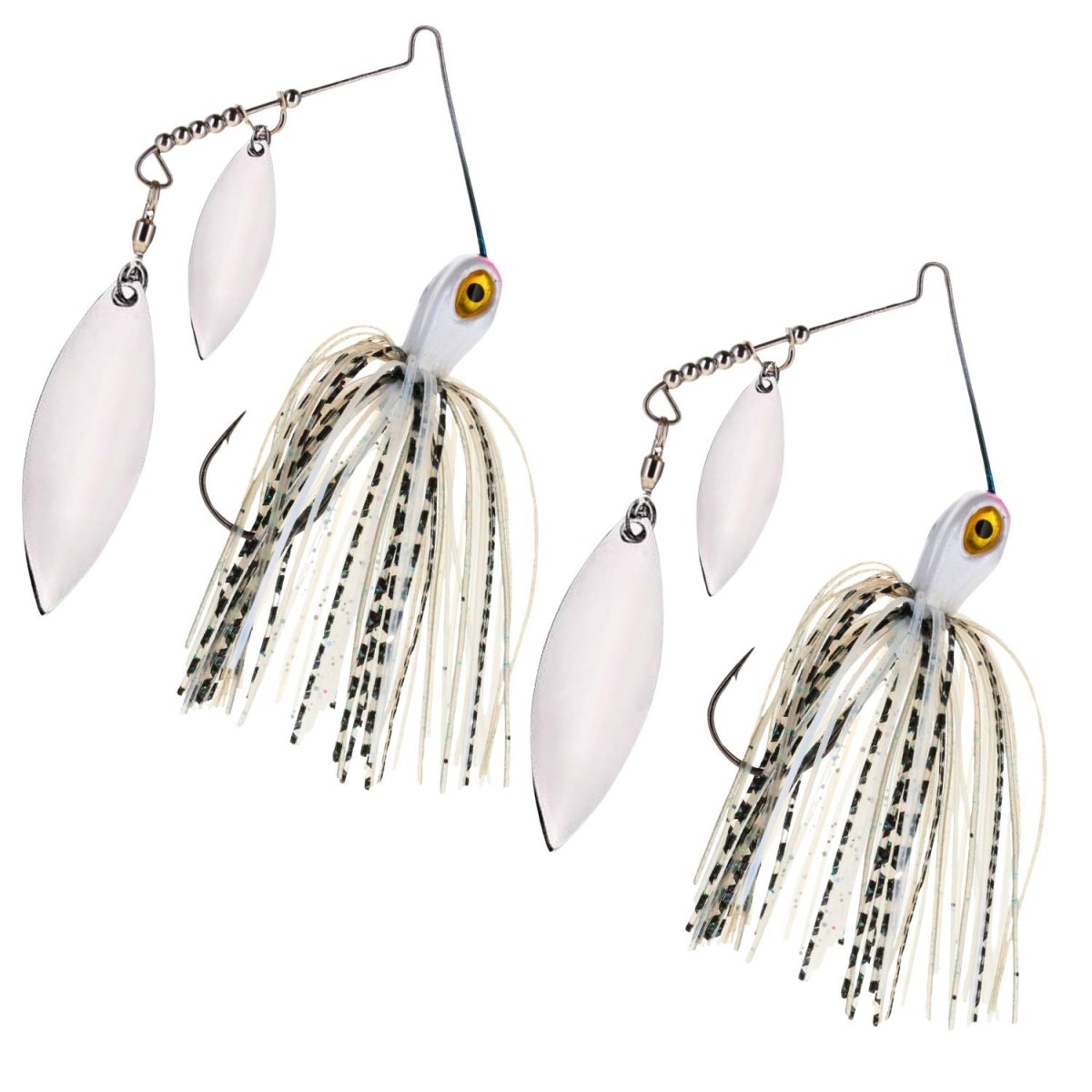 Reaction Tackle Tungsten Spinnerbait Jigs – 2 - Pack, Double Willow Blade - New - The Snag Bin