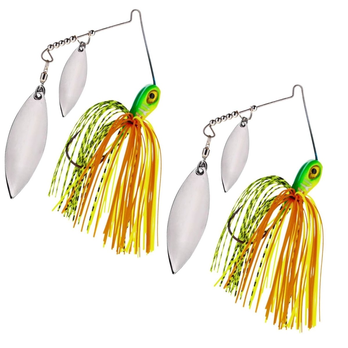 Reaction Tackle Tungsten Spinnerbait Jigs – 2 - Pack, Double Willow Blade - New - The Snag Bin