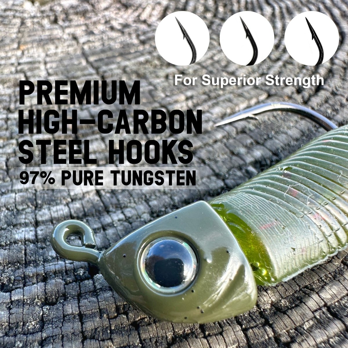 Reaction Tackle Tungsten Swimbait Jig Heads (5 - Pack) - The Snag Bin