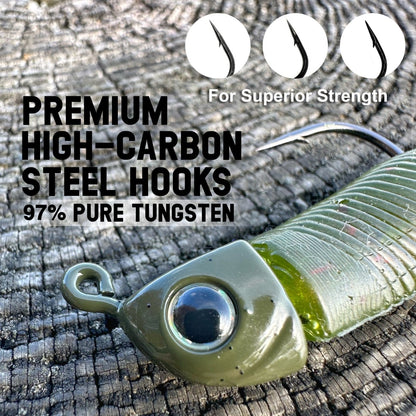 Reaction Tackle Tungsten Swimbait Jig Heads (5 - Pack) - The Snag Bin
