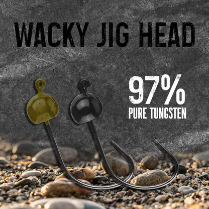 Reaction Tackle Tungsten Wacky Jig Heads (5 - PACK) - The Snag Bin