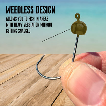 Reaction Tackle Tungsten Wacky Jig Heads (5 - PACK) - The Snag Bin