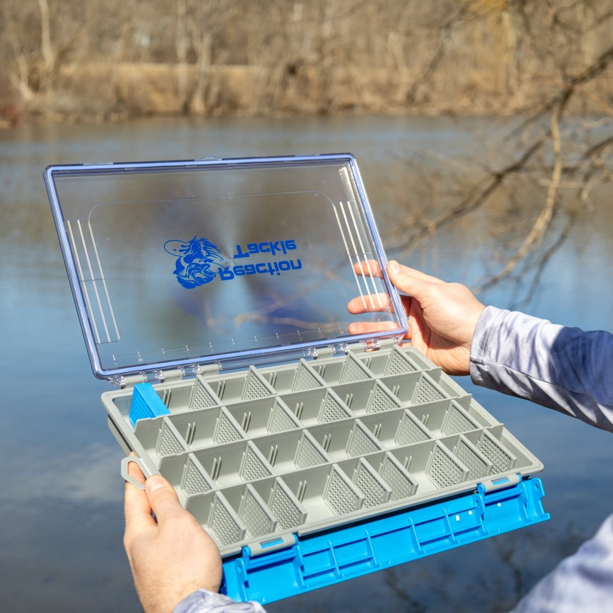 Reaction Tackle Ultra Elite Tackle Tray - Water Resistant with Single Clip Design - New - The Snag Bin