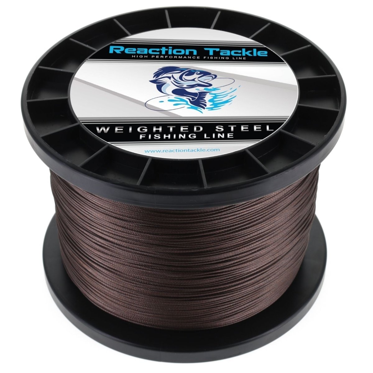 Reaction Tackle Weighted Stainless Steel Trolling Line 45LB - Premium Weighted Fishing Wire - New - The Snag Bin