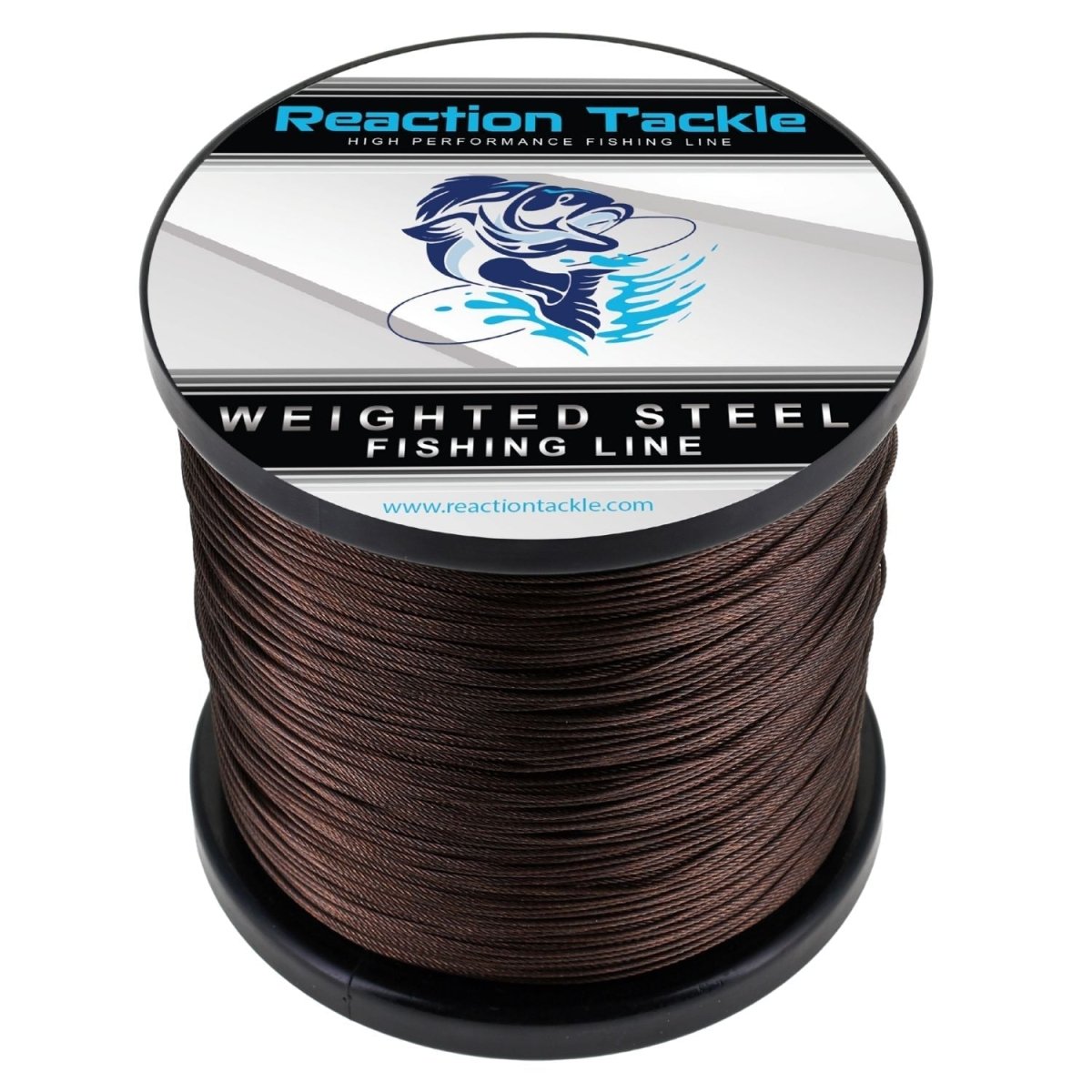 Reaction Tackle Weighted Stainless Steel Trolling Line 45LB - Premium Weighted Fishing Wire - New - The Snag Bin