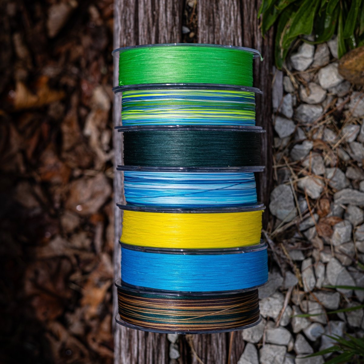 Reaction Tackle X8 Braided Fishing Line - Aqua Camo 8 Strand - The Snag Bin