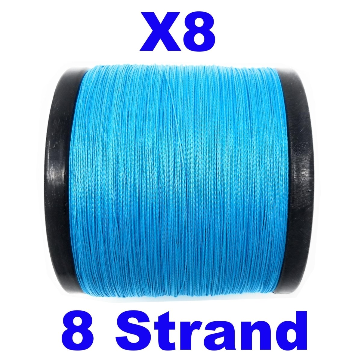 Reaction Tackle X8 Braided Fishing Line - Sea Blue 8 Strand - The Snag Bin