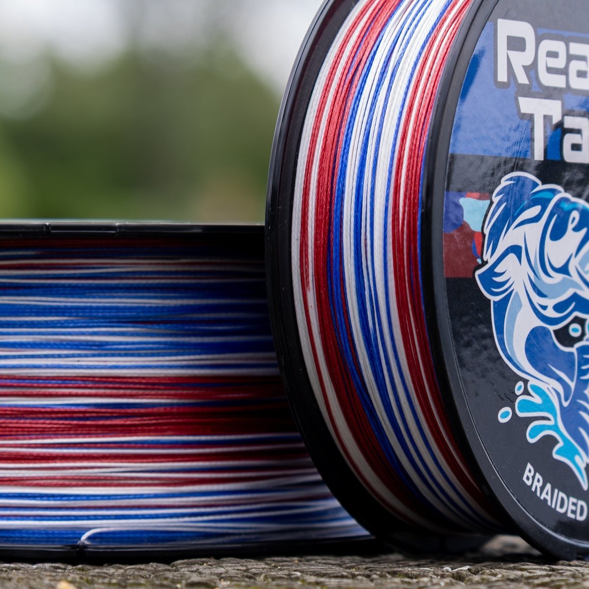 Reaction Tackle X8 Braided Fishing Line - USA Camo 8 Strand - NEW - The Snag Bin