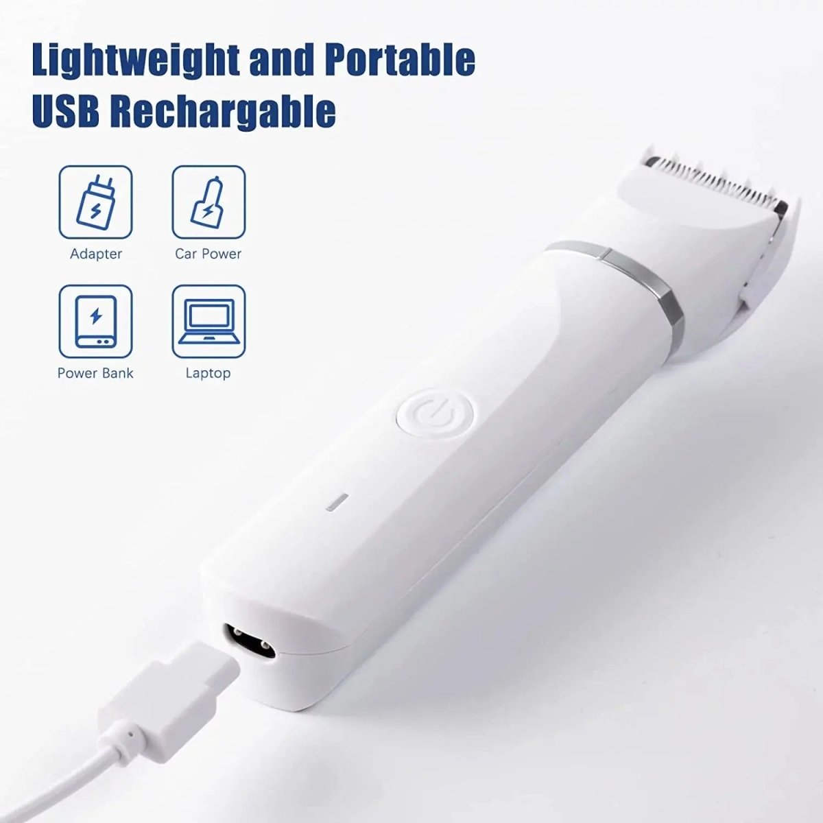 Rechargeable, Low Noise Dog Clippers with 4 Trimmer Heads - The Snag Bin