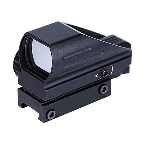 Reflex Dot Sight with 4 Different Reticle Options in Red or Green (Black or FDE) - The Snag Bin