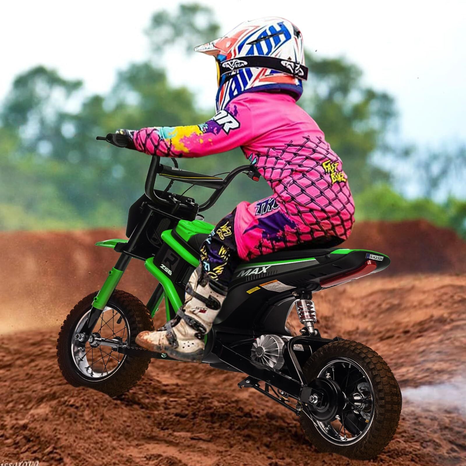24V Electric Ride-On Kids Dirt Bike Motocross Motorcycle