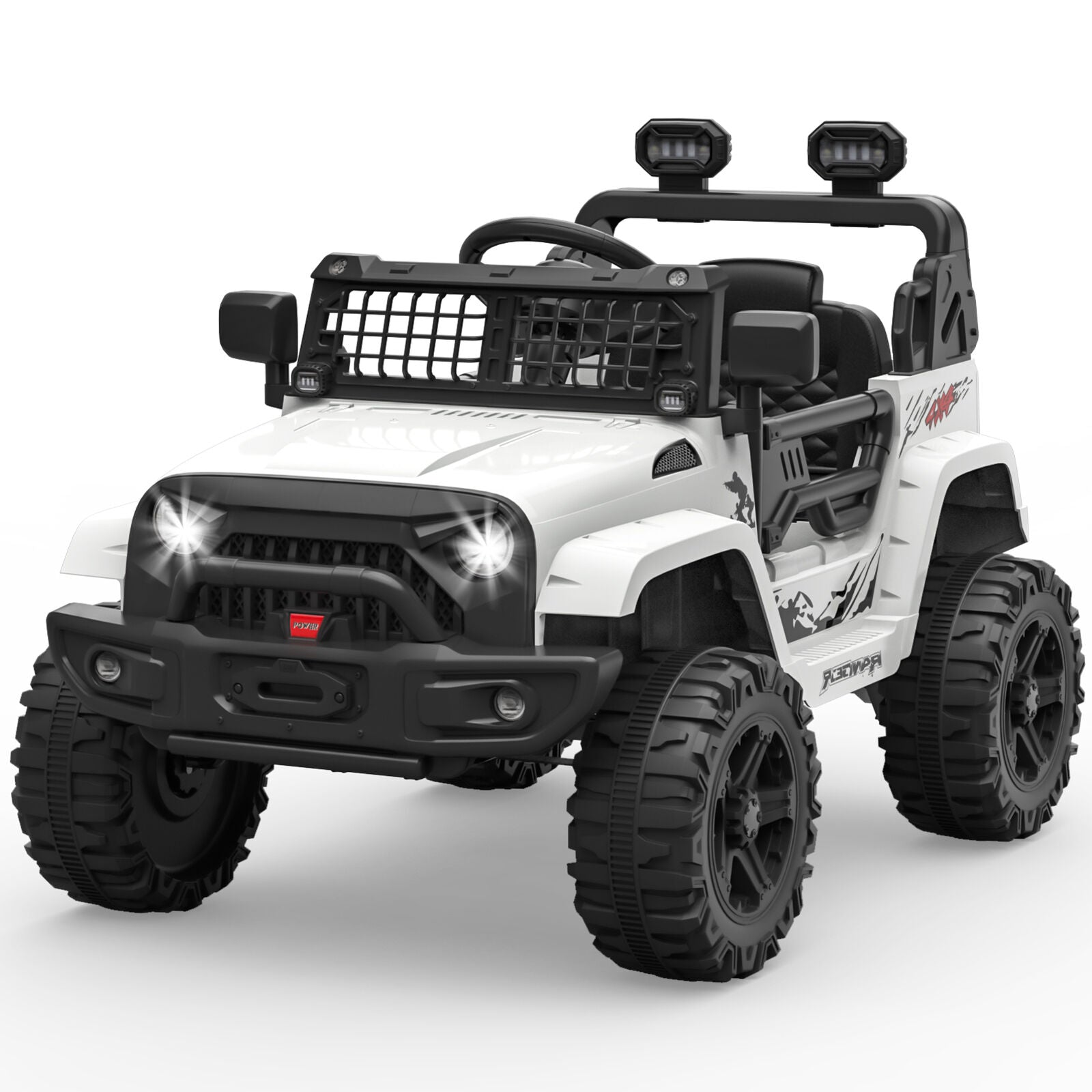 12V Battery-Powered Electric Ride-On Truck with Remote Control and LED Lights
